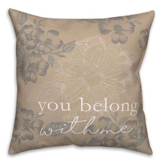 You Belong with Me Indoor/Outdoor Pillow